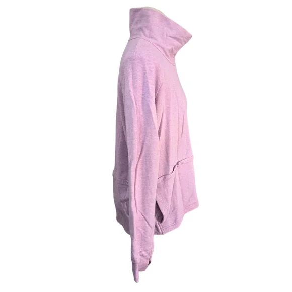 Lululemon Find Your Unwind Pullover Heathered Pink Taupe W3DBSS Size 8 - Picture 3 of 9